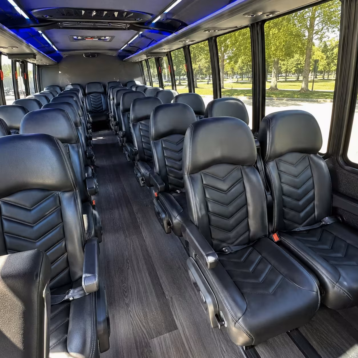 25 passenger minibus interior