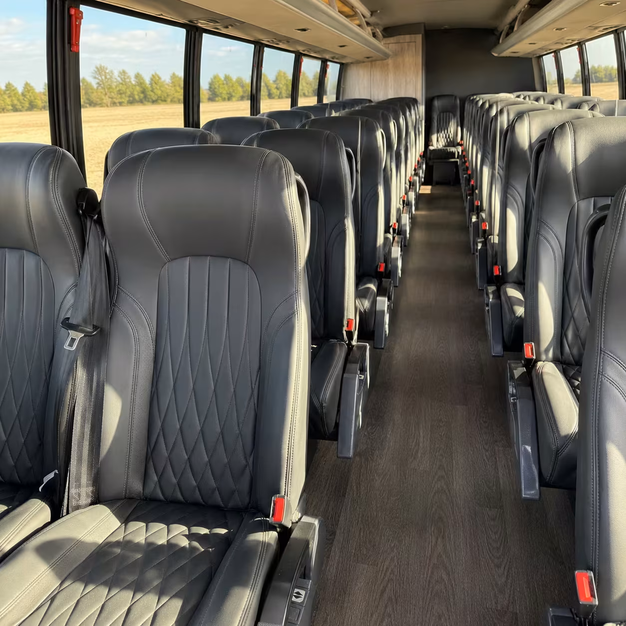 28 passenger minibus interior