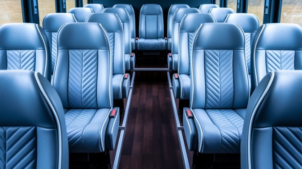 bend 25 passenger minibus interior