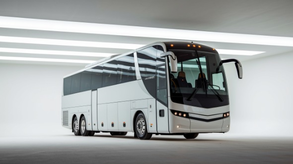 bend 50 passenger charter bus