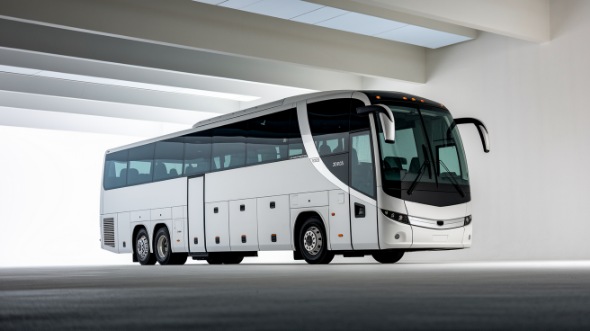 bend 54 passenger charter bus