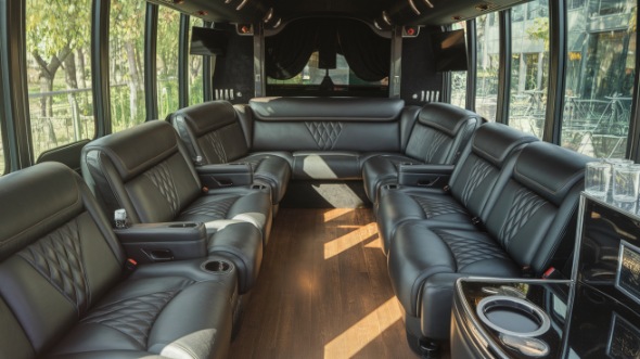 bend party bus rental inside