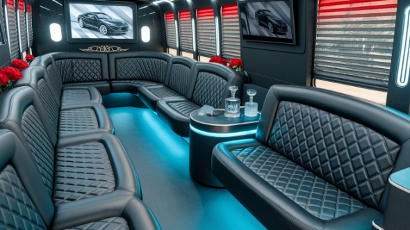 bend sprinter limo rental inside