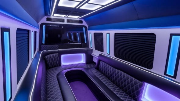 bend sprinter limo rental interior