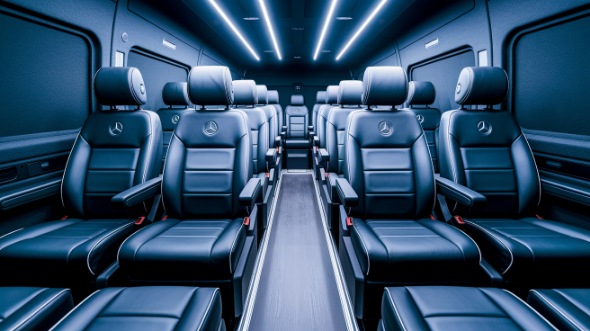 bend sprinter van with driver interior